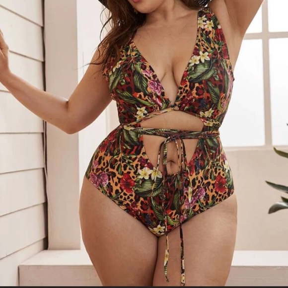 shein plus bathing suits